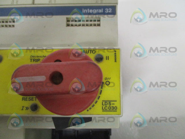 TELEMECANIQUE INTEGRAL 32 LD5-LC030 MOTOR STARTER 100/110-120V *USED*