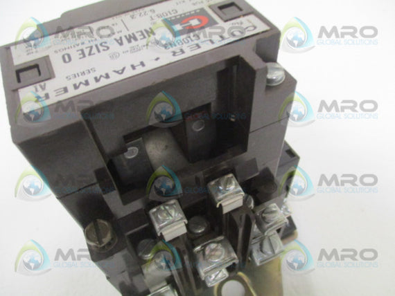 CUTLER HAMMER C10BN3 MAGNETIC CONTACTOR (MISSING ACCESSORIES) * NEW NO BOX *