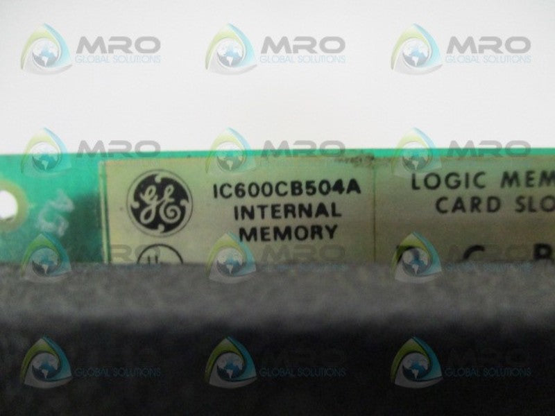 GE FANUC IC600CB504A INTERNAL MEMORY CONTROL *USED*