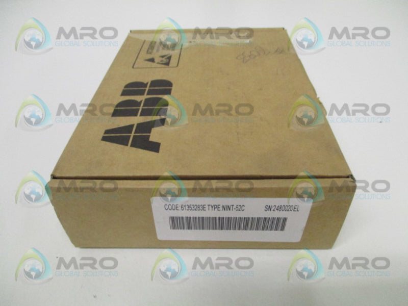 ABB NINT-52C 61353283E CIRCUIT BOARD * FACTORY SEALED *