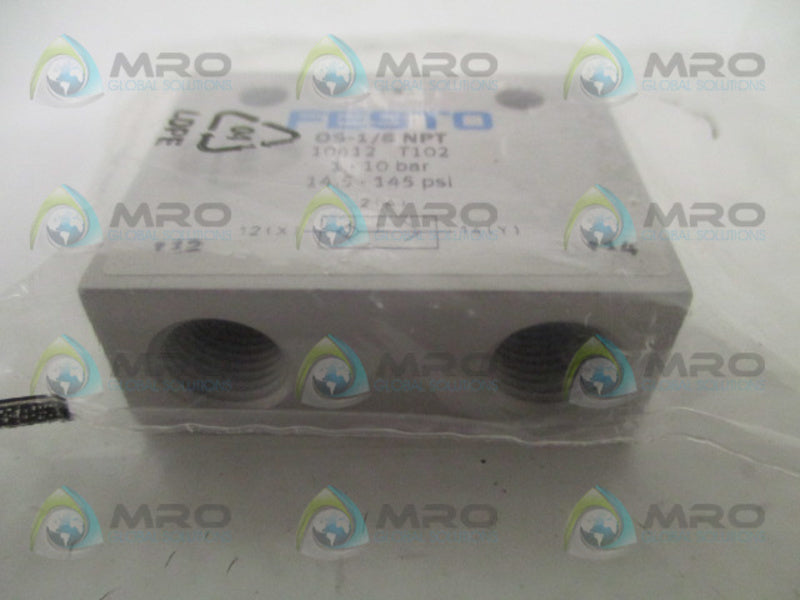 FESTO OS-1/8NPT GATE VALVE * NEW IN FACTORY BAG *