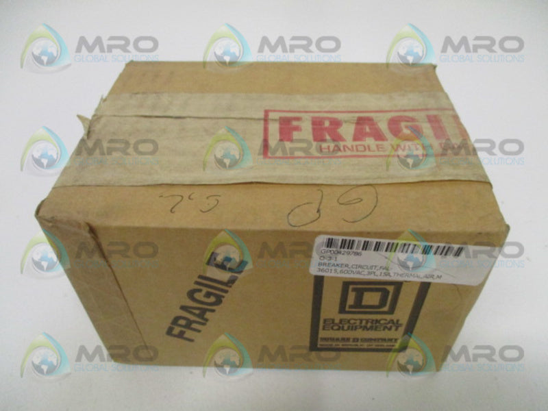 SQUARE D FAL36015 CIRCUIT BREAKER 15A (GREY) *FACTORY SEALED*