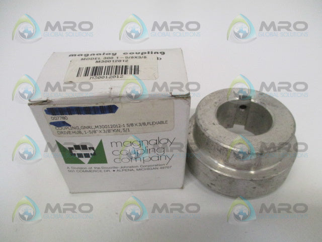 MAGNALOY M30012012 COUPLING HUB 1-5/8" x 3/8" *NEW IN BOX*