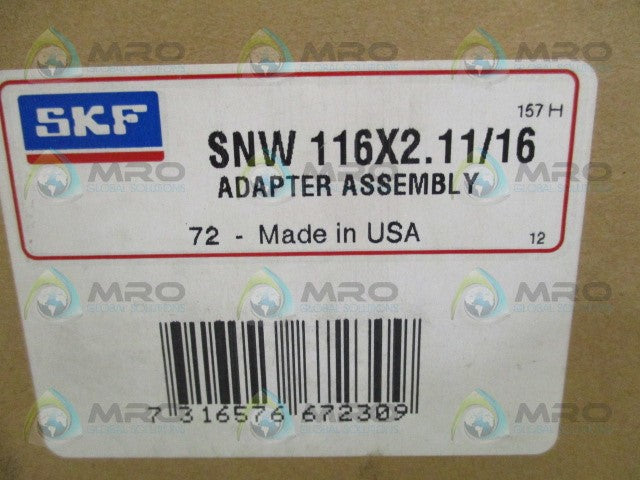 SKF SNW116X2.11/16 ADAPTER ASSEMBLY *NEW IN BOX*