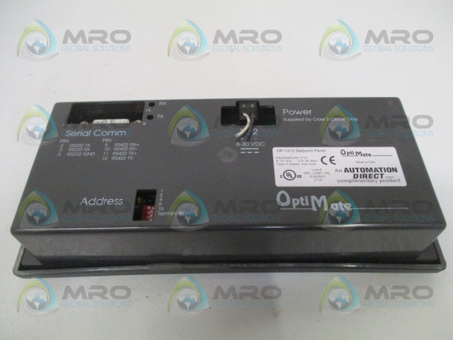 OPTIMATE OP-1312 SETPOINT PANEL DISPLAY *USED*