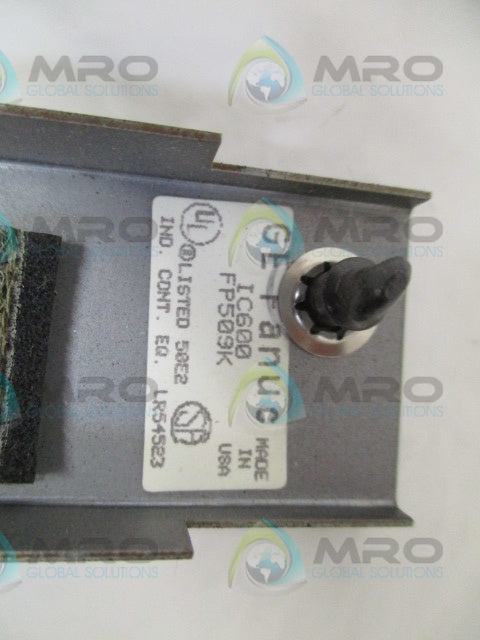 GE FANUC IC600FP509K I/O CONTROL MODULE FACEPLATE *USED*