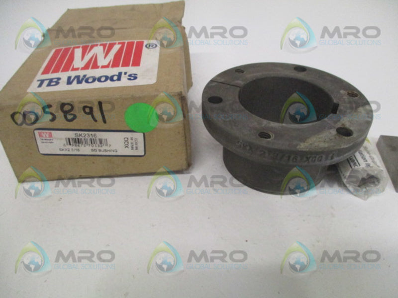 TB WOODS SK2316 SK SPLIT TAPER LOCK BUSHING 2-3/16" *NEW IN BOX*