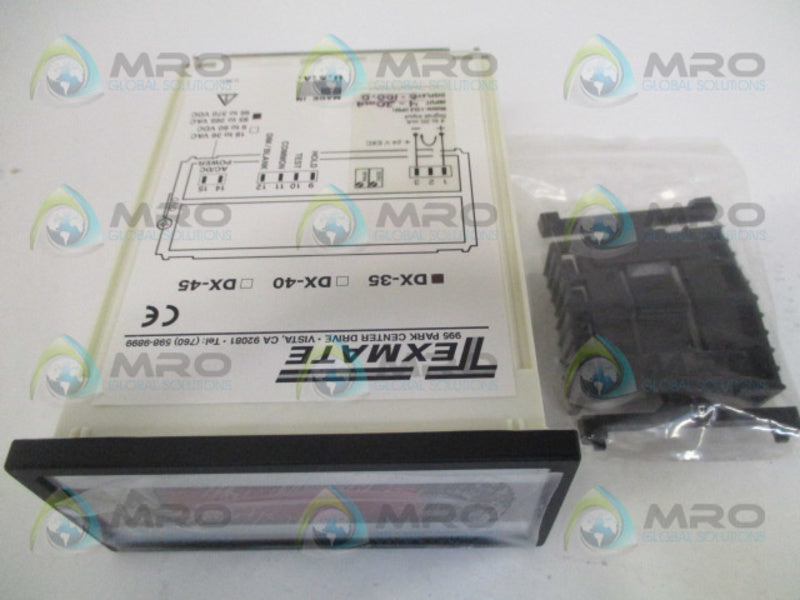 TEXMATE DX-35-DR-PS1-IP02 PROGRAMMABLE PANEL METER CONTROLLER *NEW IN BOX*