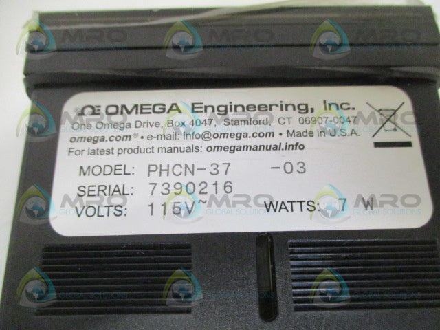 OMEGA PHCN-37 PROCESSOR CONTROLLER (AS PICTURED) *USED*