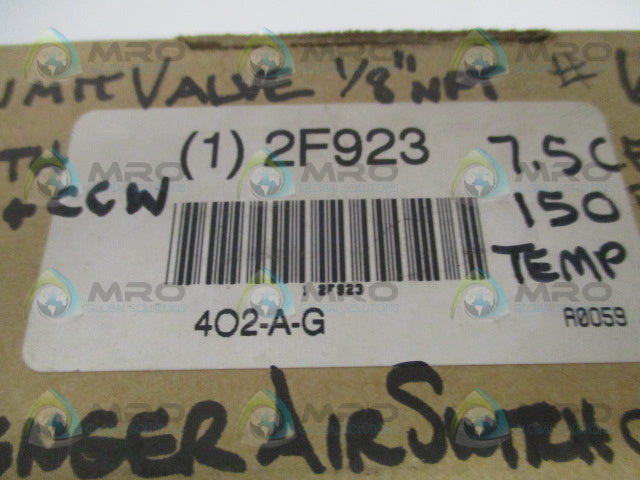 INGERSOLL RAND 402-A-G PNEUMATIC LIMIT VALVE *NEW IN BOX*