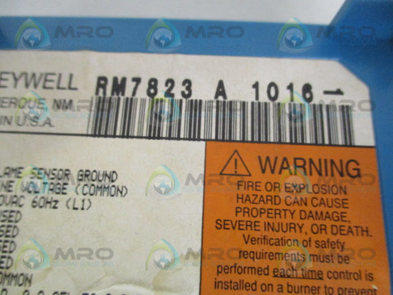 HONEYWELL RM7823A1016 TEMPERATURE BURN CONTROLLER (AS PICTURED) *USED*