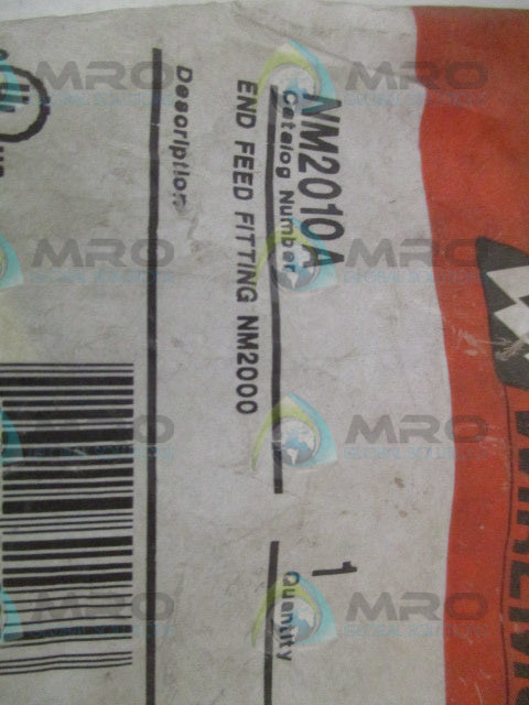 WIREMOLD NM2010A END FEED FITTING *NEW IN FACTORY BAG*