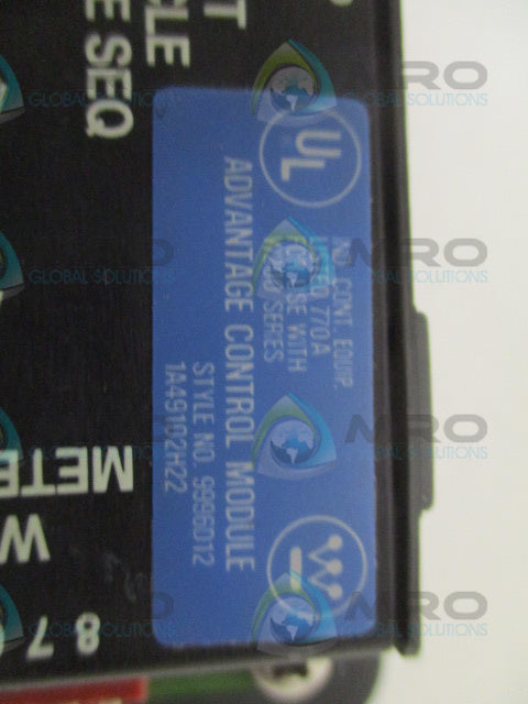 WESTINGHOUSE 9996D12 ADVANTAGE CONTROL MODULE *USED*