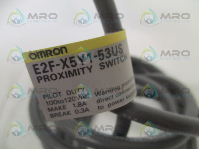OMRON E2F-X5Y1-53US PROXIMITY SWITCH (MISSING ACCESSORIES) *NEW NO BOX*