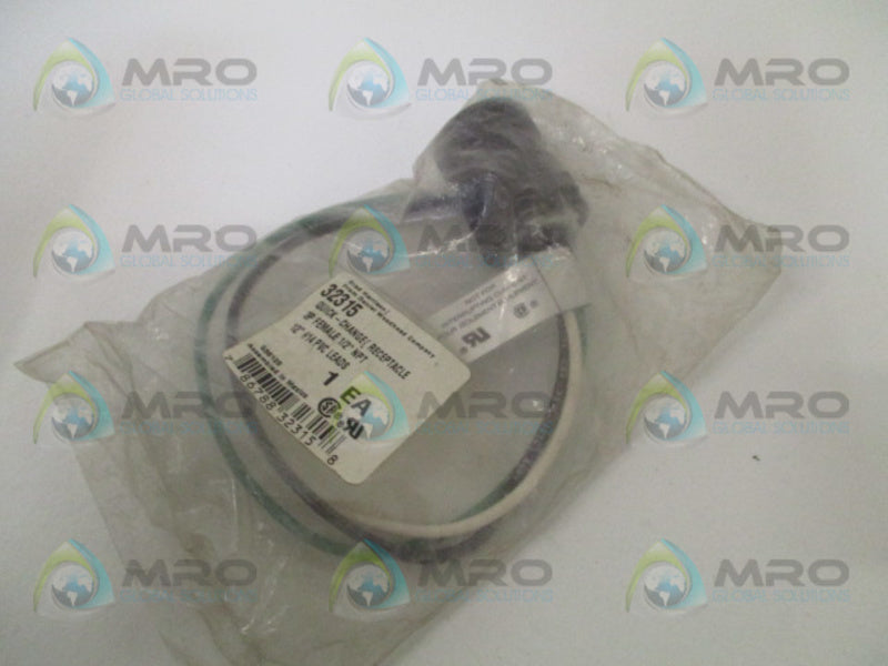 DANIEL WOODHEAD 32315 1300030020 FEMALE RECEPTACLE * NEW IN FACTORY BAG *