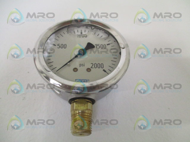WIKA 9767142 PRESSURE GAUGE 2000 PSI *NEW IN BOX*