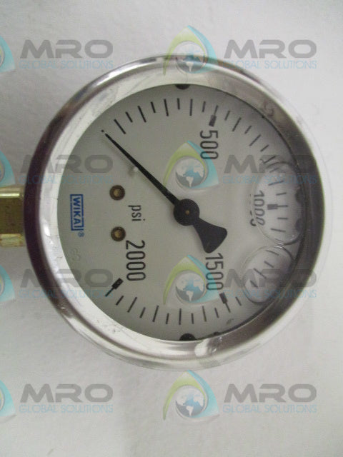 WIKA 9767142 PRESSURE GAUGE 2000 PSI *NEW IN BOX*
