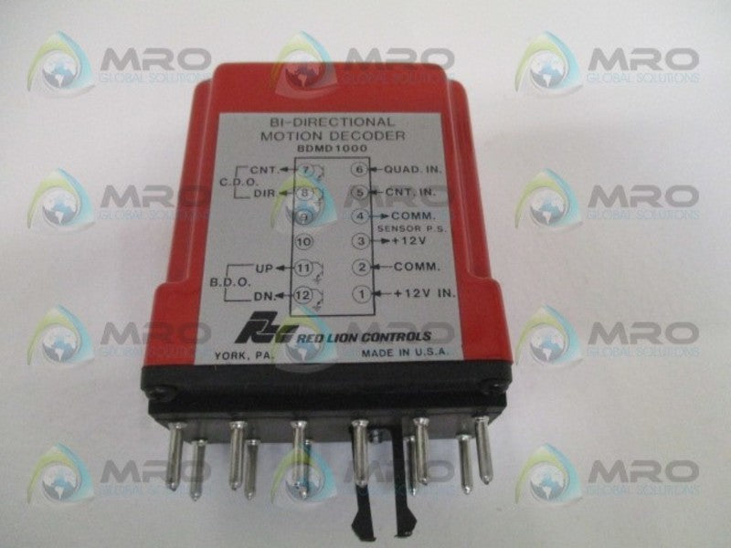 RED LION CONTROLS BDMD1000 BI-DIRECTIONAL MOTION DECODER *NEW NO BOX*