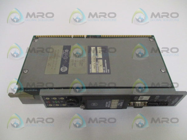 ALLEN BRADLEY 1785-LT3 SER. A F/W E PROCESSOR MODULE (NO KEY) UNMP
