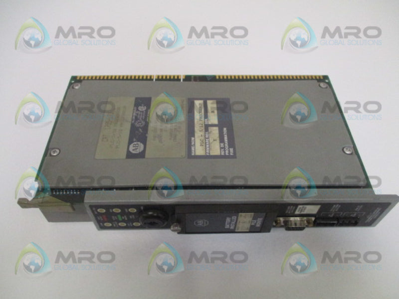 ALLEN BRADLEY 1785-LT3 SER. A F/W E PROCESSOR MODULE (NO KEY) UNMP