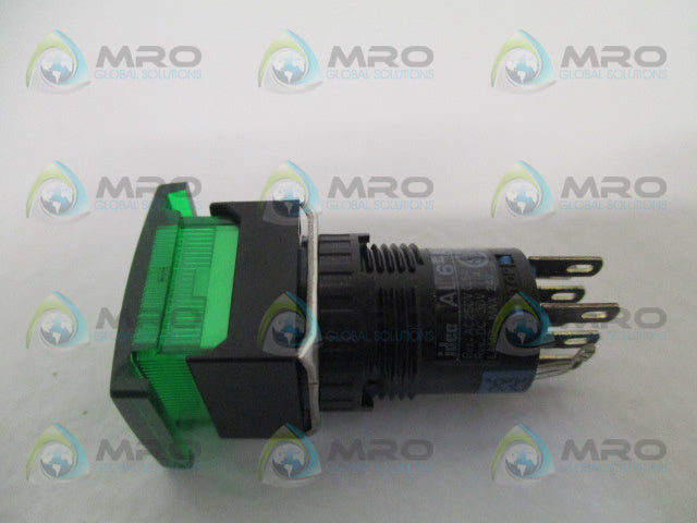 IDEC AL6-A GREEN PUSHBUTTON INDICATOR LIGHT LAMP *USED*