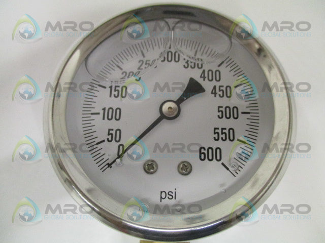 PIC S201L-254K PRESSURE GAUGE 0-600 PSI *NEW IN BOX*
