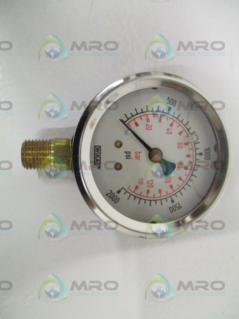 WIKA 9692091 213.53 2.5" PRESSURE GAUGE 0-200 PSI/BAR *NEW IN BOX*