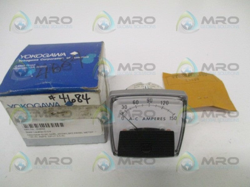 YOKOGAWA 250240LSPZ PANEL METER 0-150 AC AMPS *NEW IN BOX*