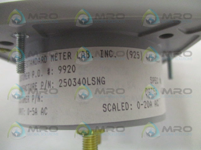 YOKOGAWA 250340LSNG PANEL METER 0-20 AC AMPS *NEW IN BOX*