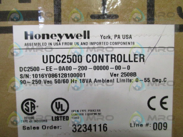 HONEYWELL UDC2500 DC2500-EE-0A00-200-00000-00-0 CONTROLLER *NEW IN BOX*