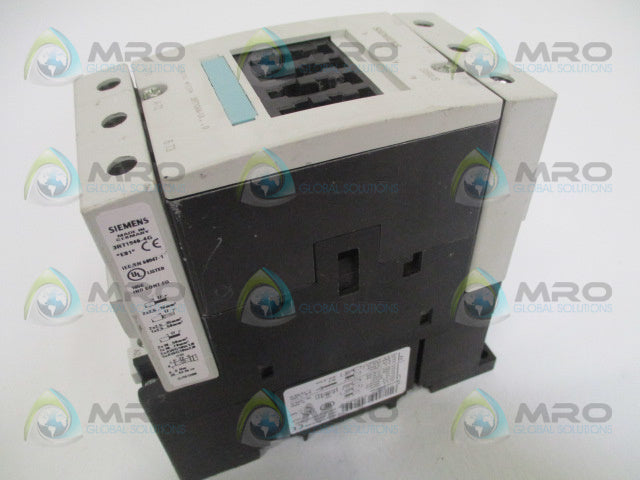 SIEMENS 3RT1044-1AK60 CONTACTOR 110/120V *USED*