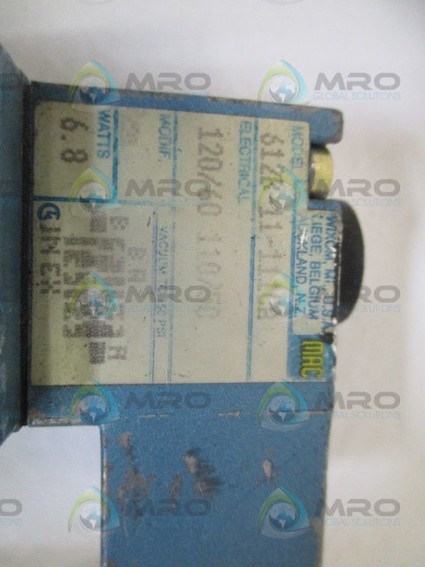 MAC 612B-11-111CA SOLENOID VALVE *USED*