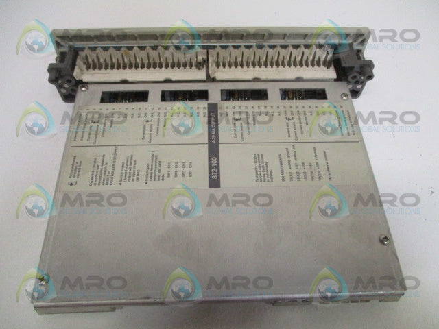 AEG MODICON AS-B872-100 ANALOG CURRENT OUTPUT *USED*