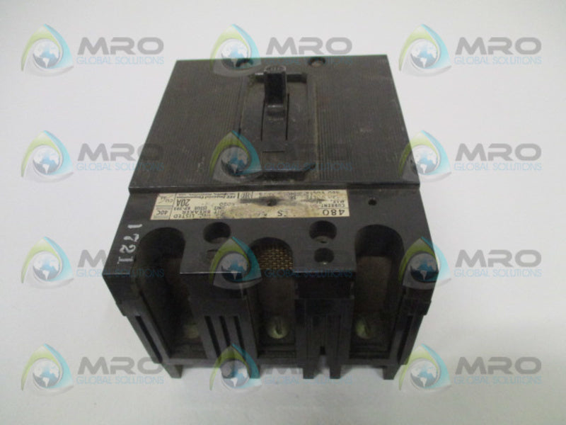 ITE EH3-B020 CIRCUIT BREAKER 20A *USED*