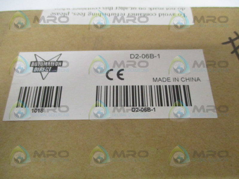 AUTOMATION DIRECT D2-06B-1 * FACTORY SEALED *