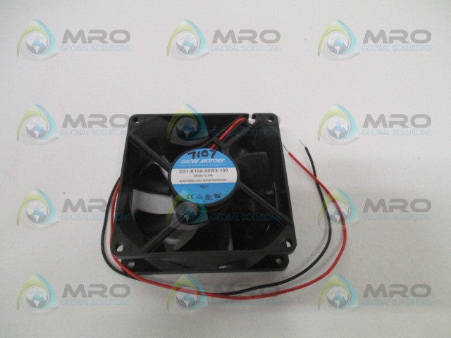 GLOBE MOTORS D31-B10A-05W3-100 FAN 24VDC *NEW NO BOX*