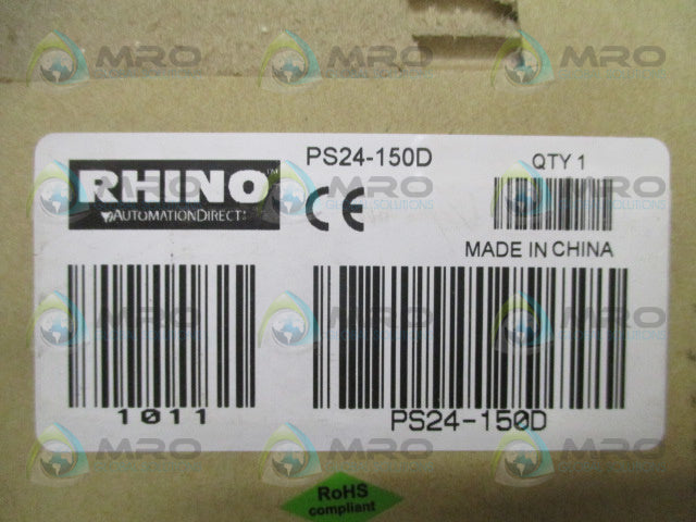 RHINO PS24-150D POWER SUPPLY 24V 150W *NEW IN BOX*