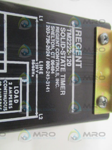 REGENT CONTROLS TM2222D5S-120 SOLID STATE TIMER *NEW IN BOX*