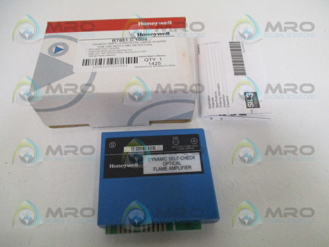 HONEYWELL R7851C1008 DYNAMIC SELF-CHECK OPTICAL FLAME AMPLIFIER *NEW IN BOX*