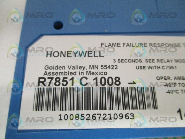 HONEYWELL R7851C1008 DYNAMIC SELF-CHECK OPTICAL FLAME AMPLIFIER *NEW IN BOX*