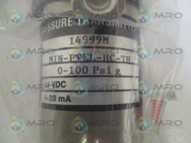 PMC MIN-PTEL-HC-TH PRESSURE TRANSMITTER 0-100 PSIG *NEW NO BOX*
