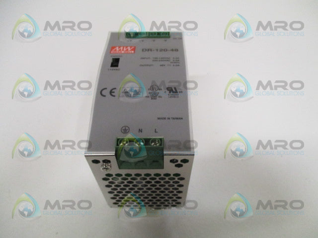MEAN WELL DR-120-48 POWER SUPPLY 48V *NEW NO BOX*