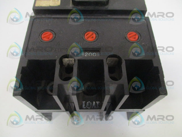 WESTINGHOUSE KB3200 CIRCUIT BREAKER 200A *USED*