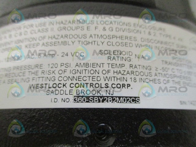 WESTLOCK CONTROLS 360-SBY2B2M02CS MECHANICAL CONTROL SWITCH *NEW IN BOX*