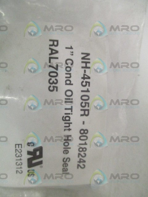 INDUSTRIAL MRO NH-45105R-8018242 OIL TIGHT HOSE SEAL 1" *NEW IN FACTORY BAG*