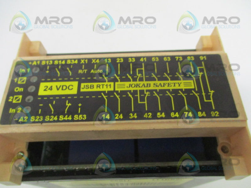 JOKAB JSBRT11 SAFETY RELAY 24VDC (AS PICTURED) *USED*