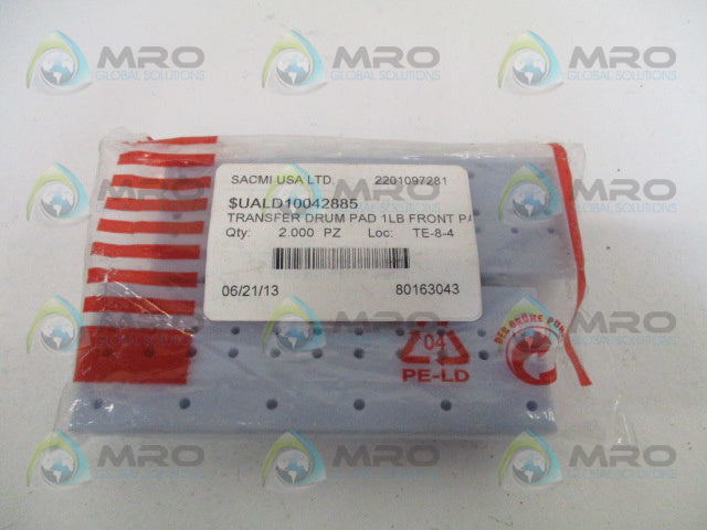 SACMI 8L10042885 TRANSFER DRUM PAD (PKG OF 2) *NEW IN FACTORY BAG*