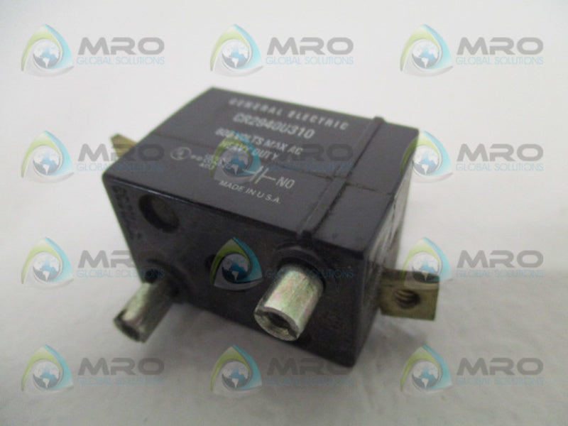 GENERAL ELECTRIC CR2940U310 CONTACT BLOCK *USED*