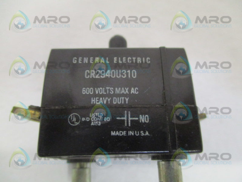 GENERAL ELECTRIC CR2940U310 CONTACT BLOCK *USED*