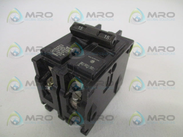 SIEMENS BQ2B015 CIRCUIT BREAKER 15A *USED*